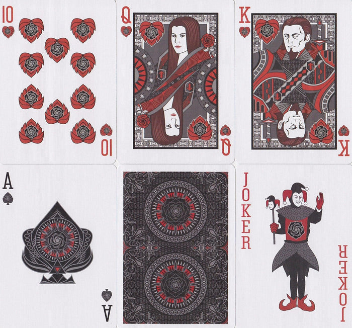 Bicycle® Black Rose Playing Cards by US Playing Card Co.
