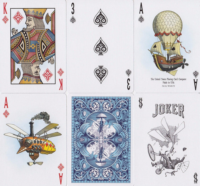 Bicycle® Flying Machines Playing Cards by US Playing Card Co.