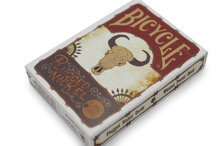 Bicycle® Plugged Nickel, Wanted Poster Playing Cards by US Playing Card Co.