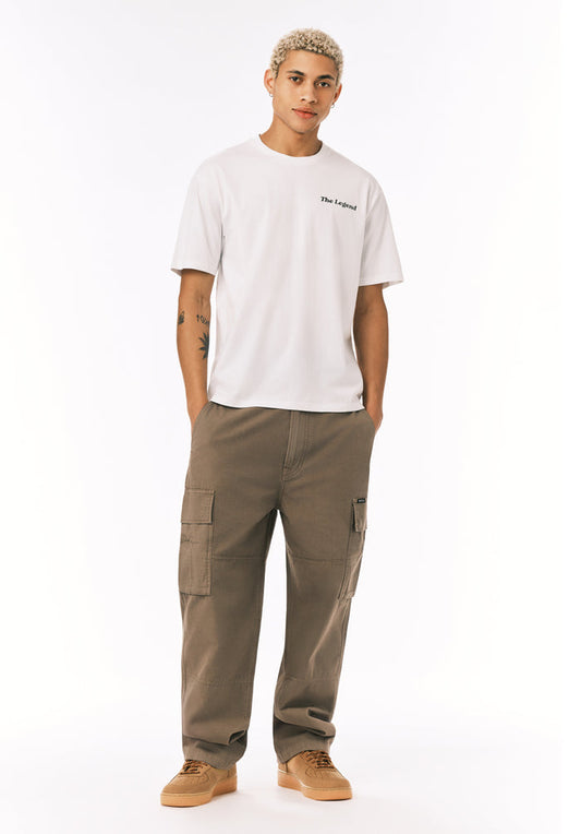 Buffalo Men Pants Brown Denim Denim Pants Cargo Pockets