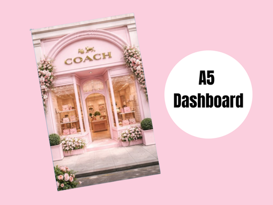 Binder Dashboard | A5 Rings | Pink Coach Store