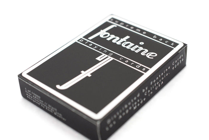 Black Fontaine Playing Cards by Zach Mueller