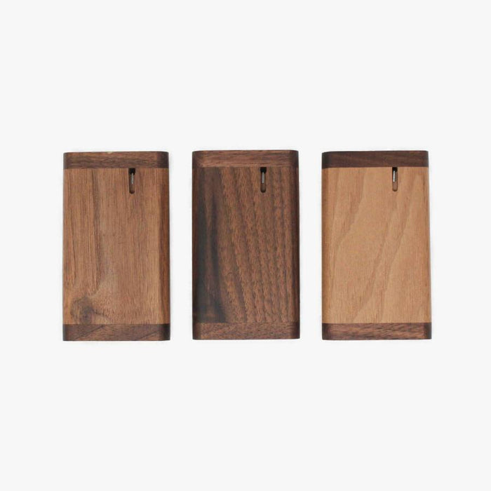 Black walnut tinderbox dugout for SilverStick one hitter taster pipe with a filter (8957435267)