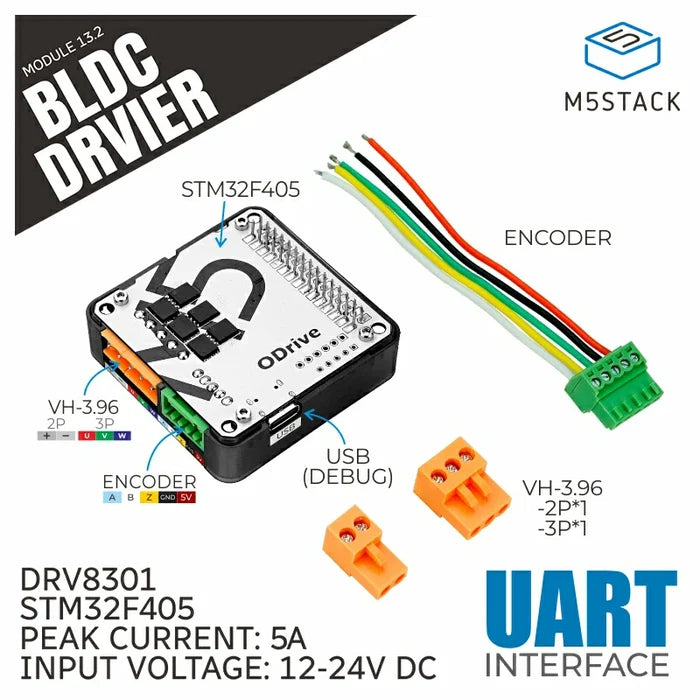 BLDC Driver 13.2 Module (DRV8301DCA) - m5stack-store
