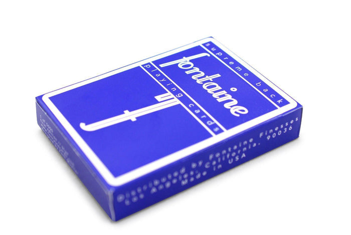 Blue Fontaine Playing Cards by Fontaine