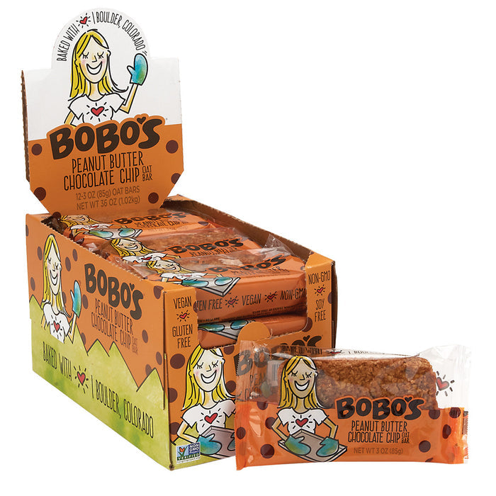 Bobo's Peanut Butter Chocolate Chip Oat Bar - 12 Count