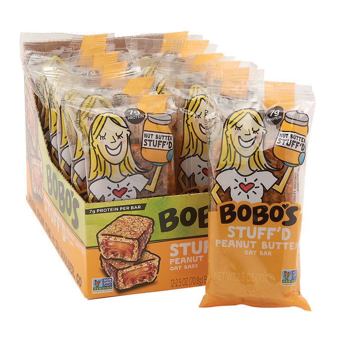 Bobo's Peanut Butter Filled Oat Bar - 12 Count 2.5 OZ