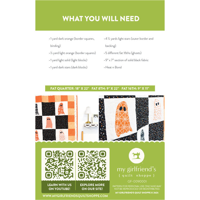 Boo to You Quilt (Downloadable Sewing Pattern)