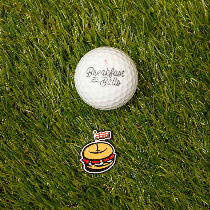 RSVLTS RSVLTS Breakfast Balls Breakfast Theme "Bagel Sandy" _ Ball Marker Breakfast Balls Breakfast Theme "Bagel Sandy" _ Ball Marker