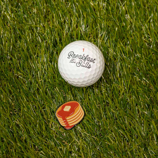 RSVLTS RSVLTS Breakfast Balls Breakfast Theme "Pancake" _ Ball Marker Breakfast Balls Breakfast Theme "Pancake" _ Ball Marker