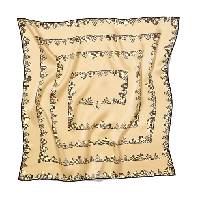 Brian Rea’s Silky Landscape Scarf - Image 1