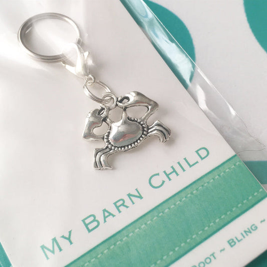 Bridle Charm: Crab - Silver 🦀