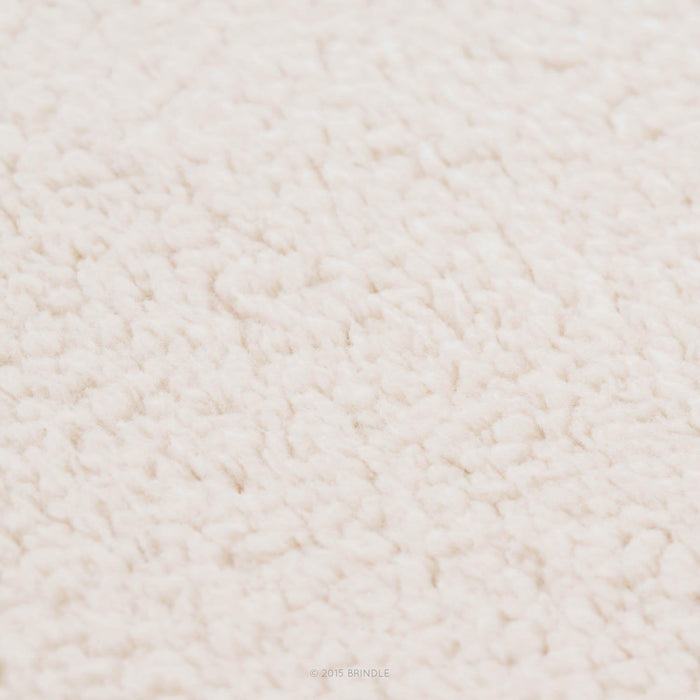 Brindle Designer Memory Foam Pet Bed 22.0in L X 16.0in W X 4.0in Th Red Sherpa Small