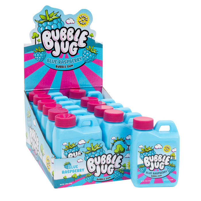 Bubble Jug Blue Raspberry Bubble Gum - 12 Count