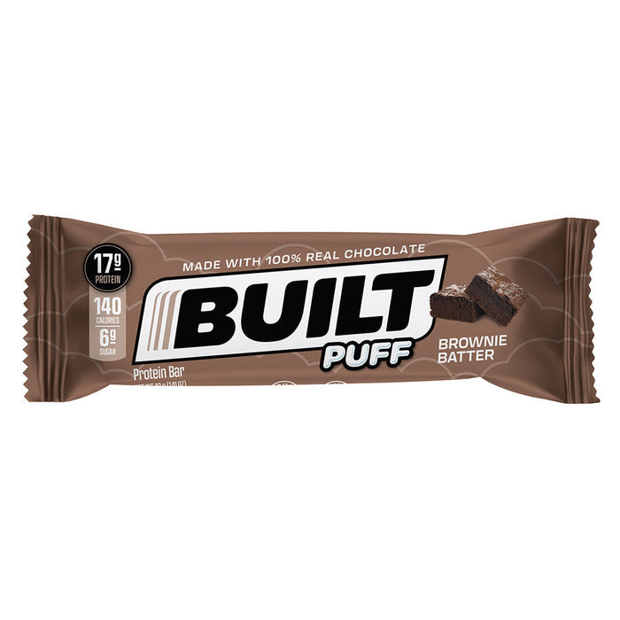 Built Brownie Batter Puff Protein Bar - 12 Count