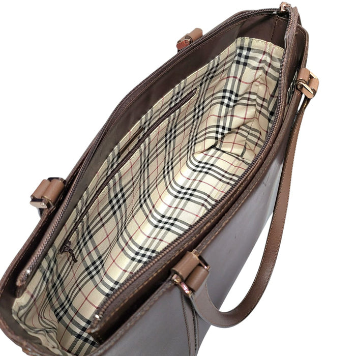 Burberry Pony-Style Brown Calfskin Shoulder Bag