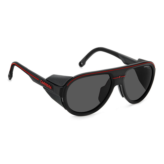 Carrera C SPORT 09 Aviator Sunglasses with Magnetic Side Spoilers Matte Black Red – side view