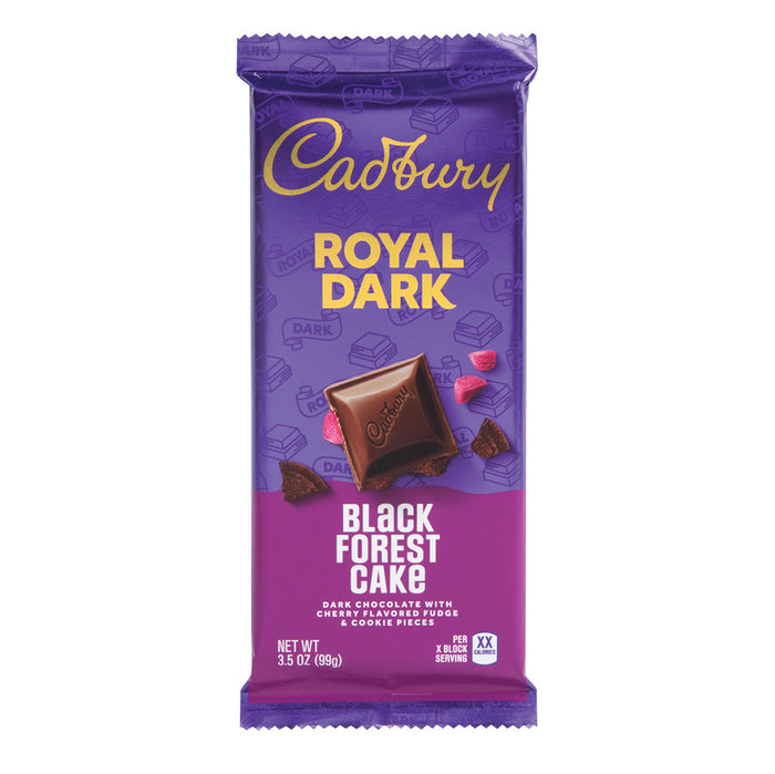 Cadbury Royal Dark Chocolate Black Forest Cake Candy Bar - 14 Count
