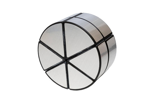 Calvin's Mirror 2-Layer Cheese Puzzle - Black (Silver)