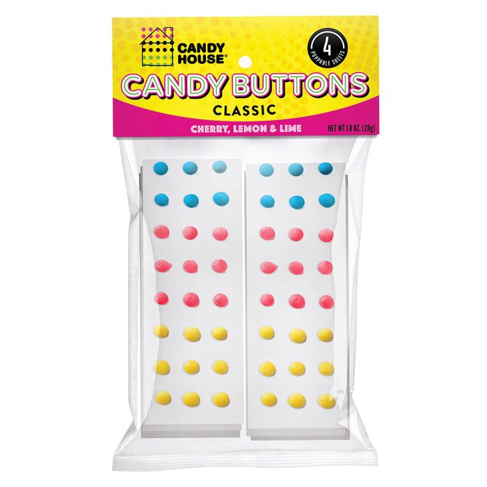 Candy House Original Candy Buttons Peg Bag - 24 Count