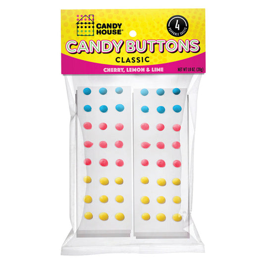 Candy House Original Candy Buttons Peg Bag - 24 Count