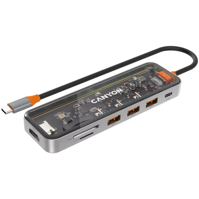 Canyon 7 PORT USB-C HUB DS-13 | CNS - TDS13 Canyon USB Hub Euronics Ireland