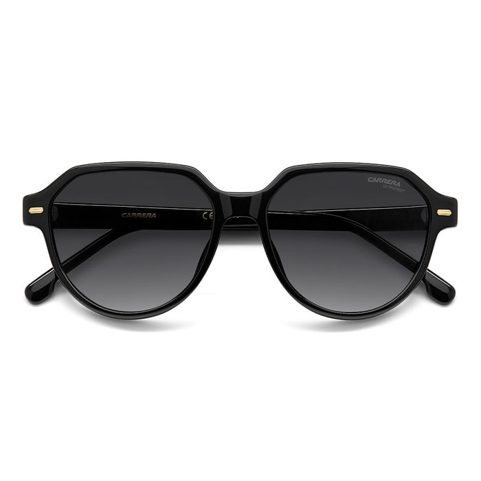 Carrera 3068 Pantos-Style Designer Sunglasses Black - close front view