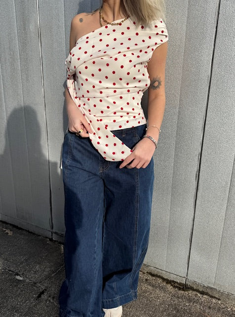 Celestine Dot-top