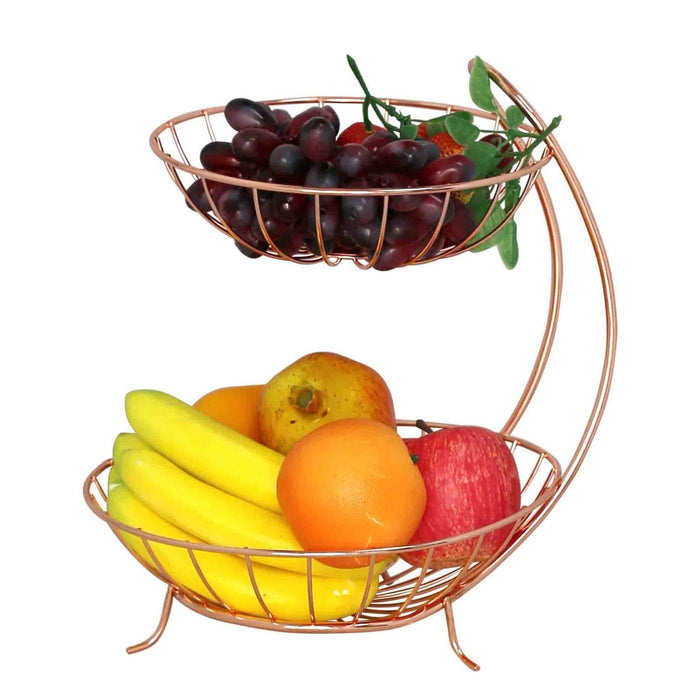 CH 2-Tier Fruit Basket - Rose Gold