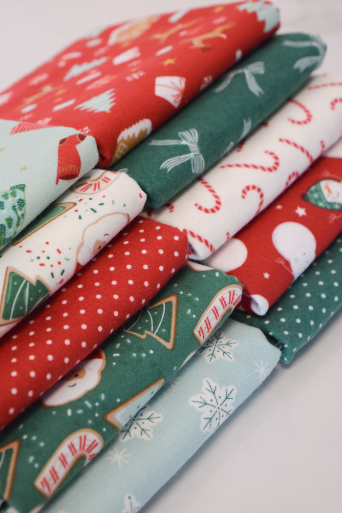 Christmas Flannel Disappearing 9-Patch Fabric Kit