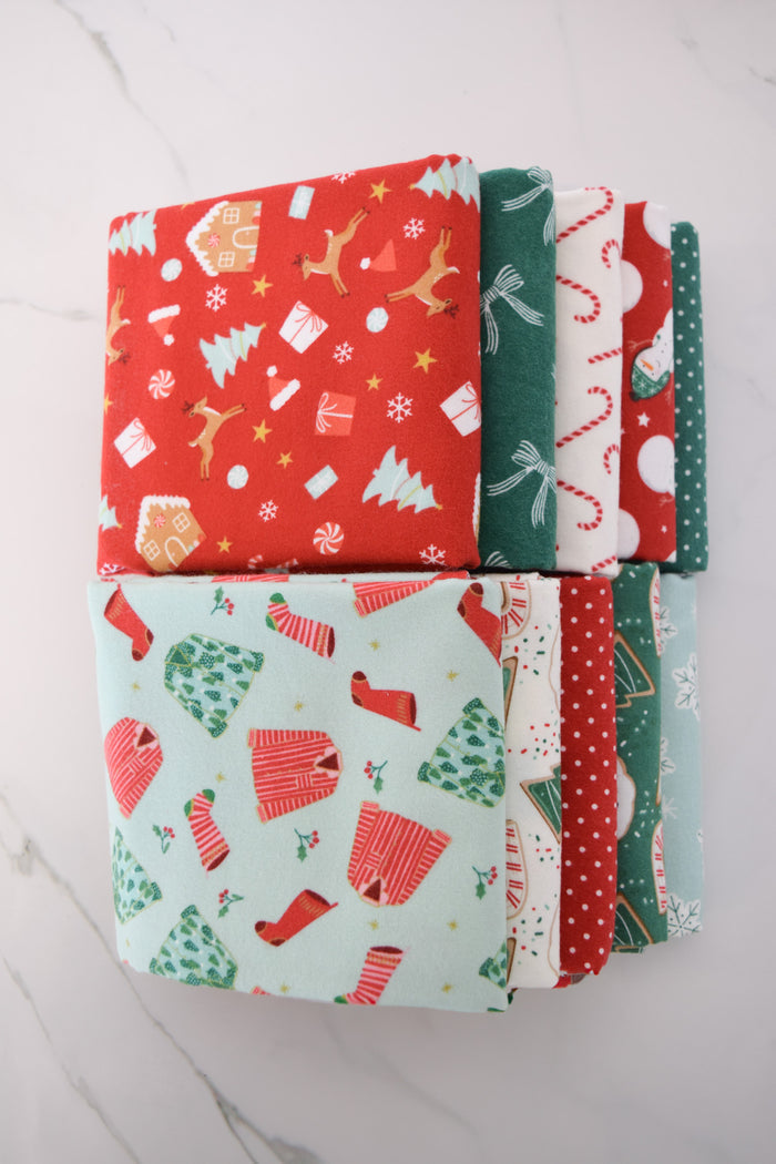 Christmas Flannel Disappearing 9-Patch Fabric Kit