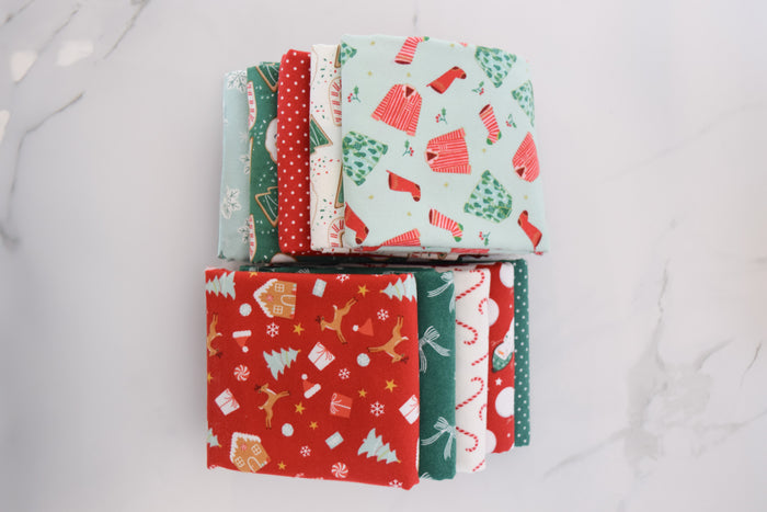 Christmas Flannel Disappearing 9-Patch Fabric Kit