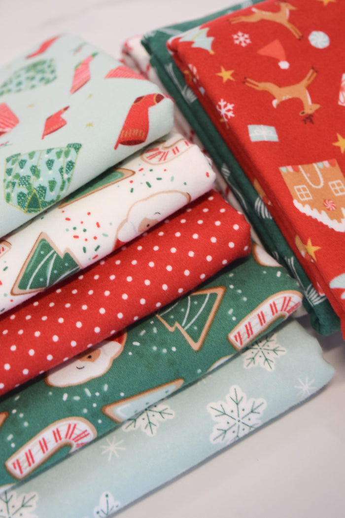 Christmas Flannel Disappearing 9-Patch Fabric Kit