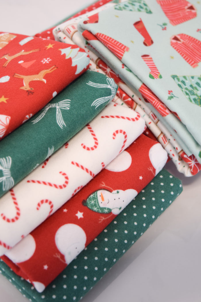 Christmas Flannel Disappearing 9-Patch Fabric Kit