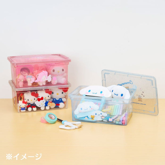 Cinnamoroll Clear Glitter Storage Bin (S) Home Goods Japan Original