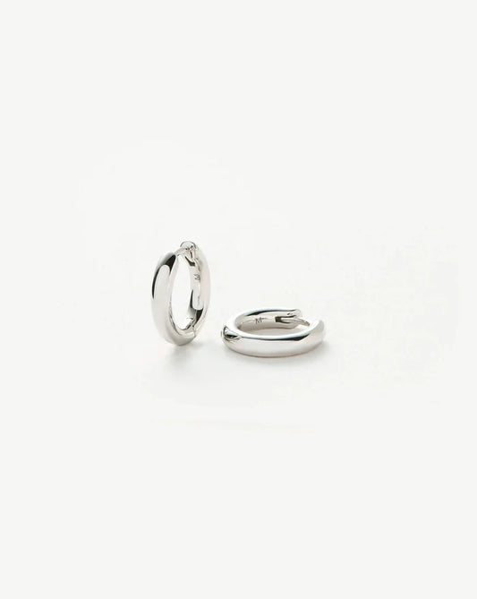 Classic Tunnel Mini Hoop Earrings | Silver Plated Earrings Missoma