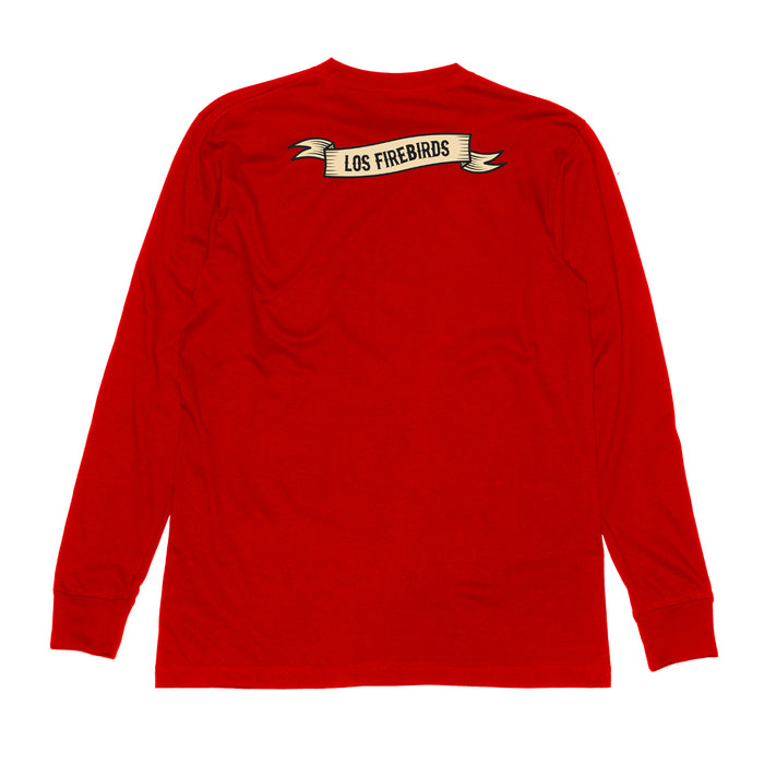 Coachella Valley Firebirds VGHC Los Firebirds Long Sleeve Red Tee
