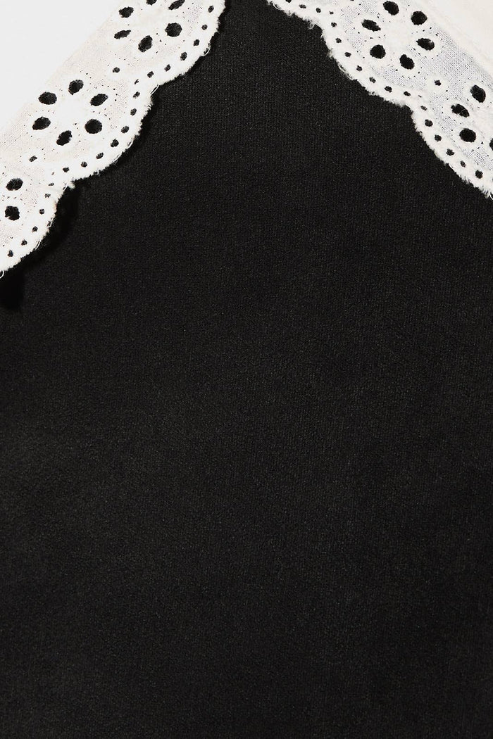 COLLARED SUEDE MINI DRESS