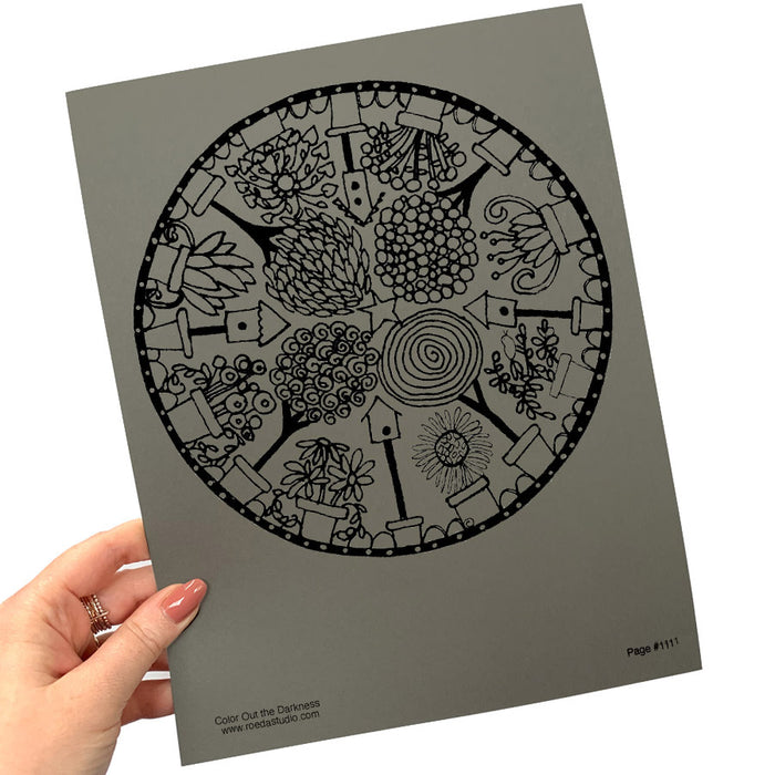 Color Out the Darkness - Individual Coloring Pages