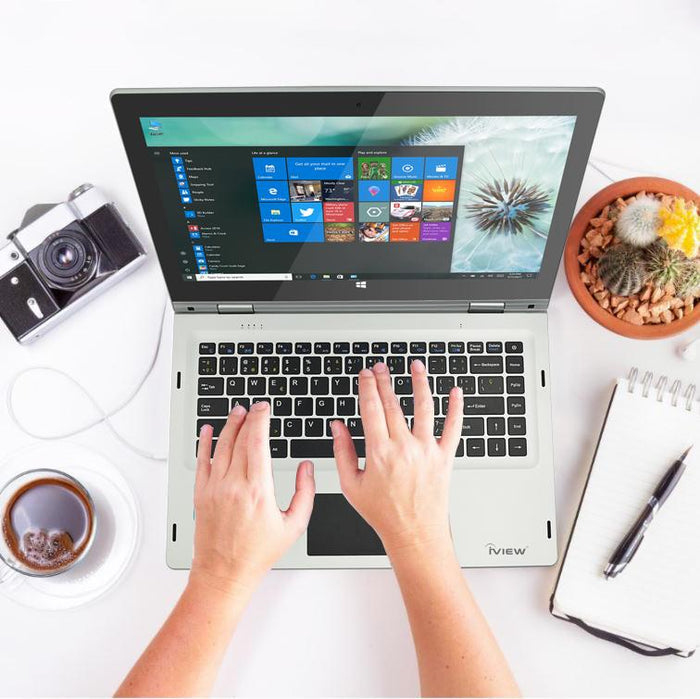 Combo Digital Memo Pad, USB Mouse & Megatron 4G LTE 360° Laptop Windows 10 Pro, 4 GB/64 GB