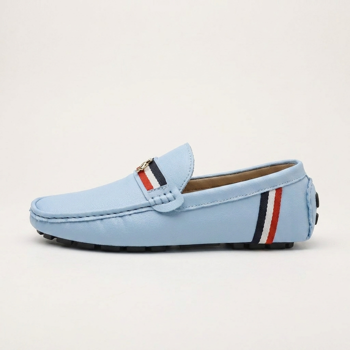 Comfortable Stripe Pattern Slip-On Loafers Men’s