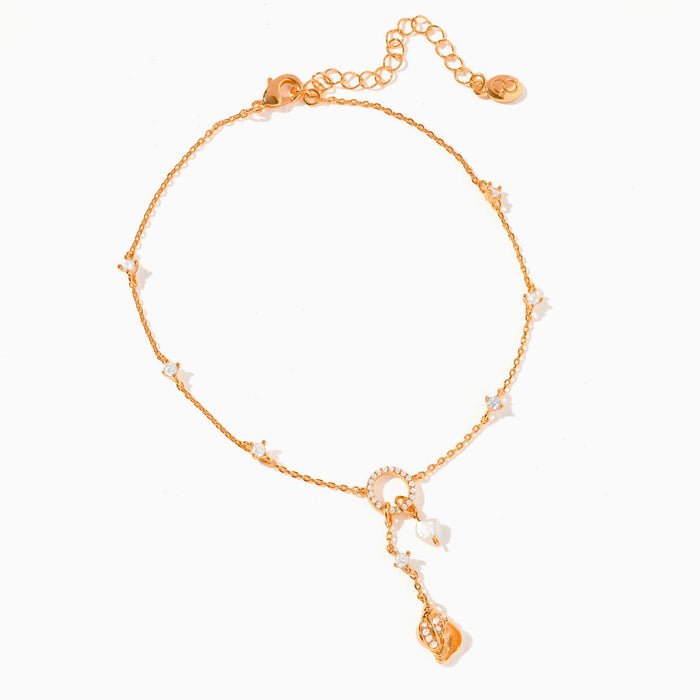 Conch Shell Dangle Anklet