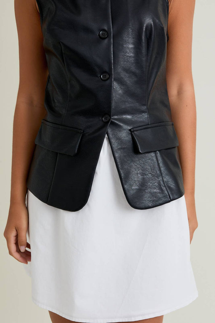 CONTRAST SKIRT MINI DRESS