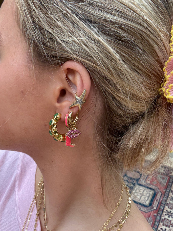 Cordelia Earrings in Green
