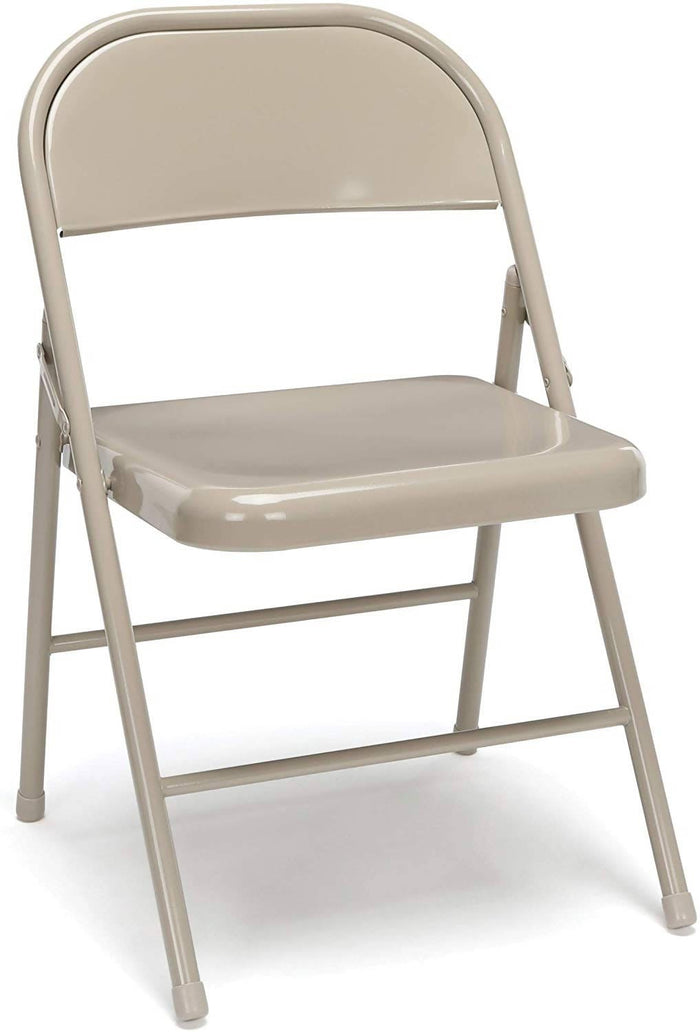 Cosco Steel Folding Chair Sand Colour The Steel Folding Chair saves space and time with its convenient folding frame-341892 Hannah's Variety Store