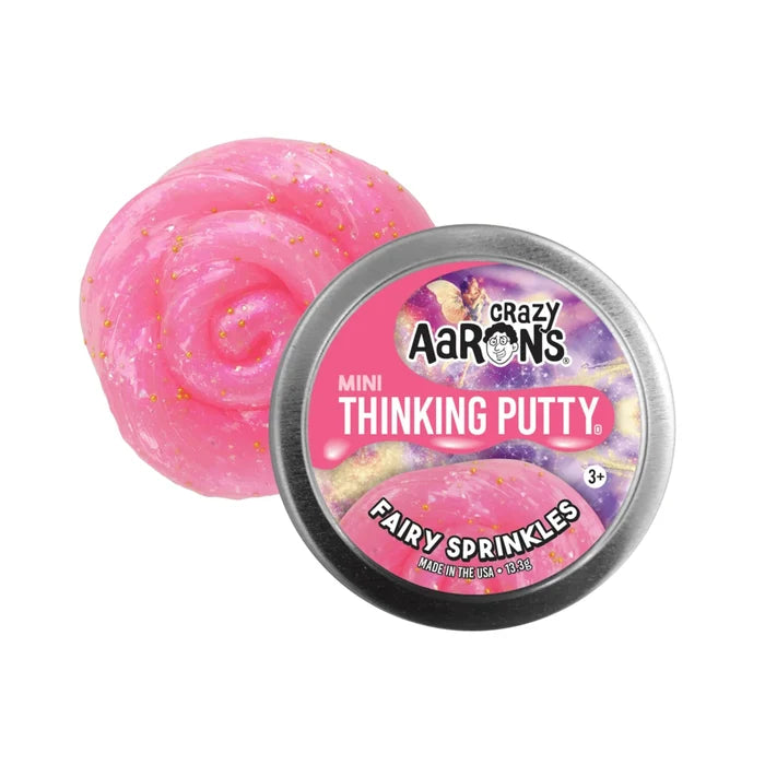 Crazy Aarons Fairy Sprinkles Mini 2 Inch Thinking Putty Tin - Owl & Goose Gifts