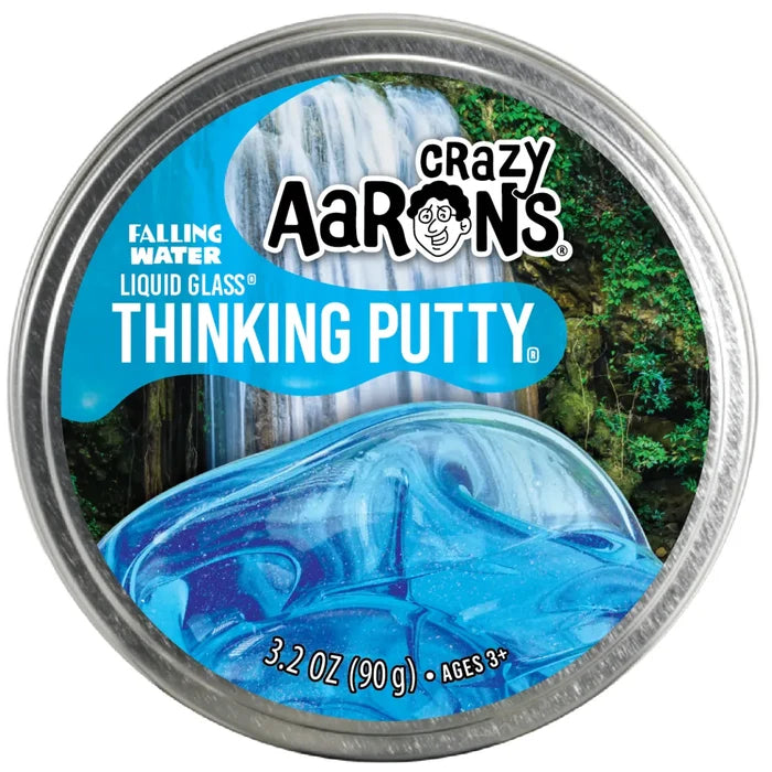 Crazy Aarons Falling Water Full Size 4 Inch Thinking Putty Tin - Owl & Goose Gifts