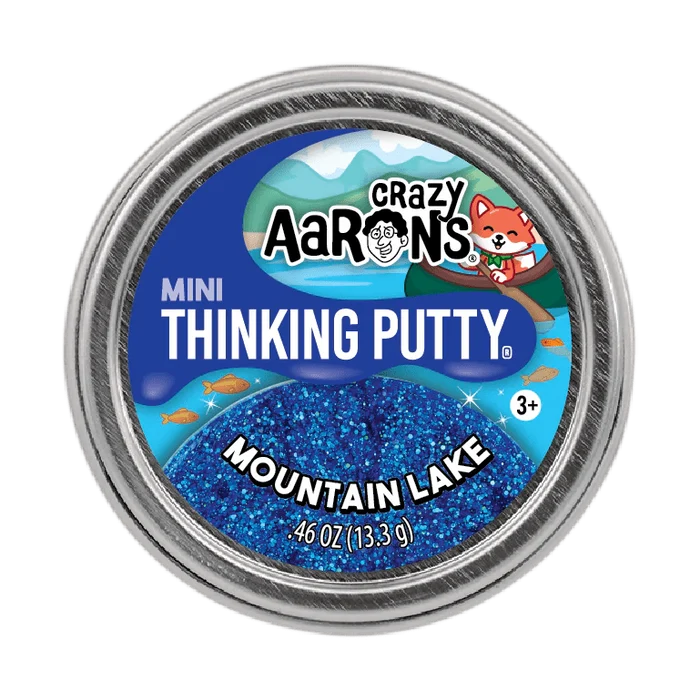 Crazy Aarons Mountain Lake Mini 2 Inch Thinking Putty Tin - Owl & Goose Gifts