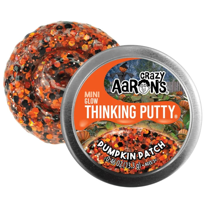 Crazy Aarons Pumpkin Patch Mini 2 Inch Halloween Thinking Putty Tin - Owl & Goose Gifts