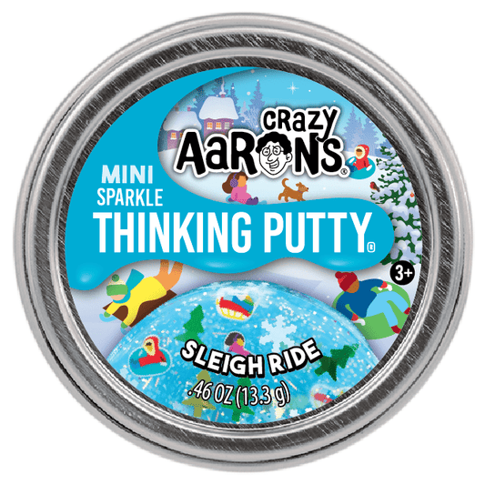 Crazy Aarons Sleigh Ride Mini 2 Inch Thinking Putty Tin - Owl & Goose Gifts